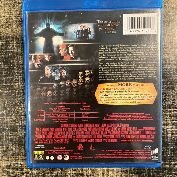 Angels and Demons 2009 Blu-Ray (3-Disc Theatrical & Extended Edition) - Picture 2 of 3